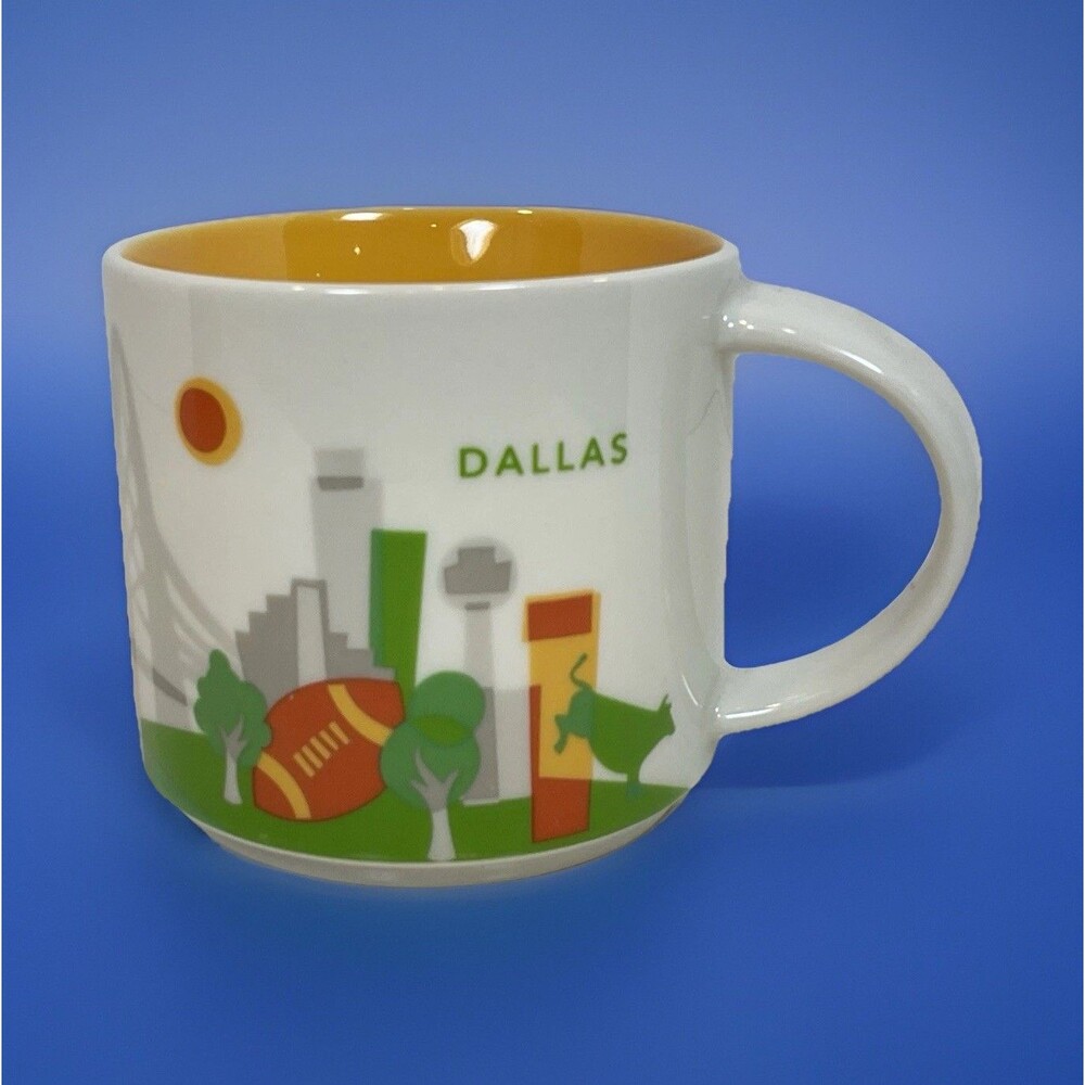 Starbucks DALLAS Colorado You Are Here Collector Coffee Cup Mug 14 oz 2015